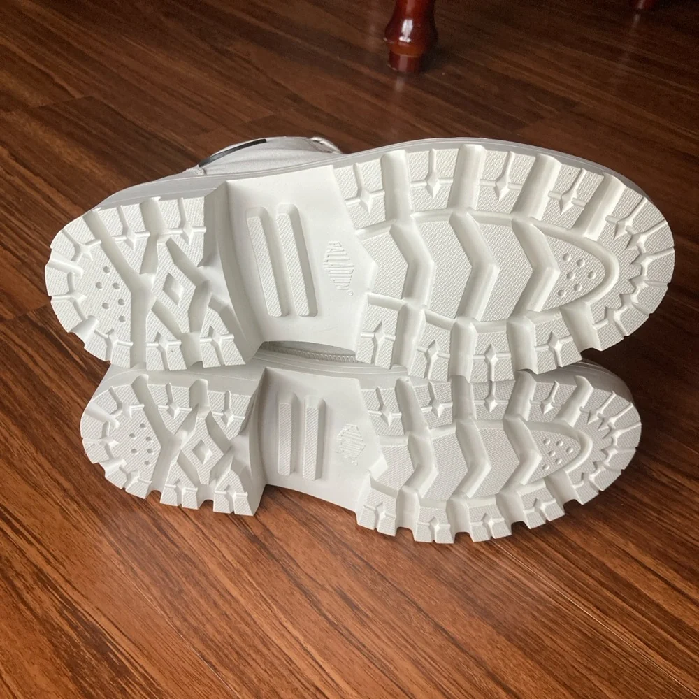 Palladium Women's Pallabase Twill White Boots - Picture 8 of 9